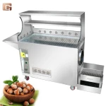 Gas style Commerical Stainless Steel Peanut Butter Coconut Coffee Bean Roaster Machine with Dust Cover