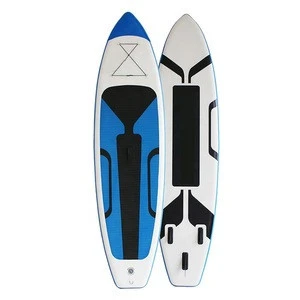 GeeTone Durable High Quality PVC Plastic Surfing SUP Stand Up Folding Inflatable Balance Boat Paddle Board