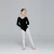 Import Girls Toddler Black Long Sleeve Velvet Ballerina Leotard Training Dancewear from China