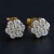 Import Gold Earrings Jewelry Flower Shape VVS Moissanite Diamond Stud Earrings 925 Sterling Silver Earrings Women from China