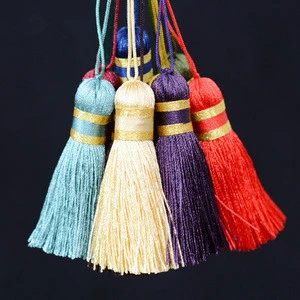 good quality hot selling holder accessory 5cm multiple colors braid tassel macrame for automobile pendant/decorate/garment