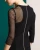 Import Guangzhou factory clothing apparel OEM round neck long sleeves 3/4-length sleeves Wool BLACK COCKTAIL DRESS WITH LACE SLEEVE from China
