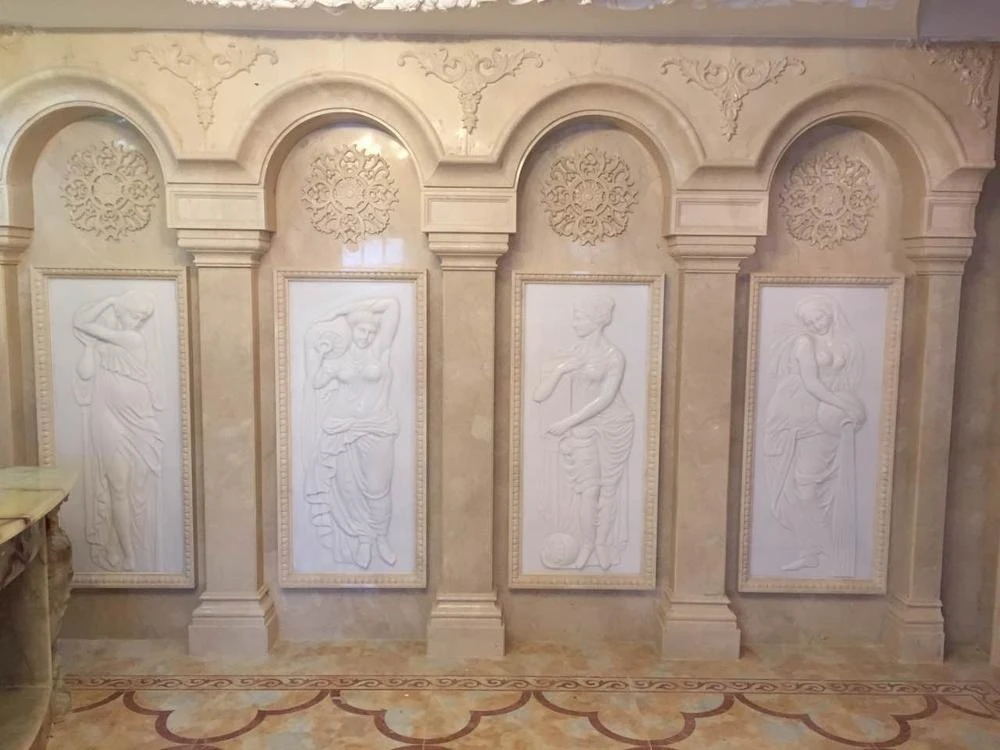 Hand Carved Stone relief Wall Decorations