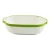 Import Hand painted color rimmed oblong shape cute custom stoneware non-stick bakeware from China