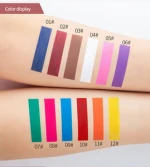 HANDAIYAN  eye shadow eyeshadow palette   vegan  Matte color eye shadow cream Multi-functional   12 colours