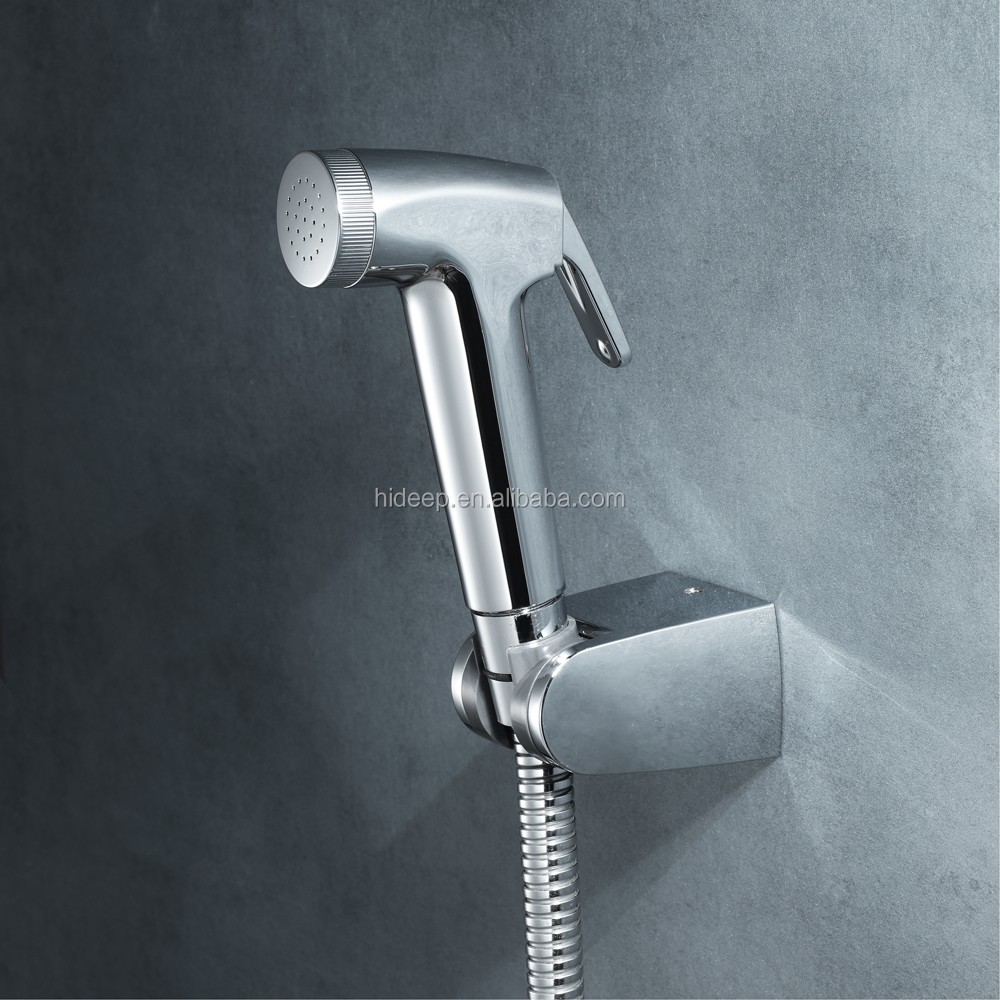 Handheld Bidet Spray Set ABS Shattaf Sprayer Stainless Steel 1.5m Shower Hose Chrome Toilet Bidet Faucet