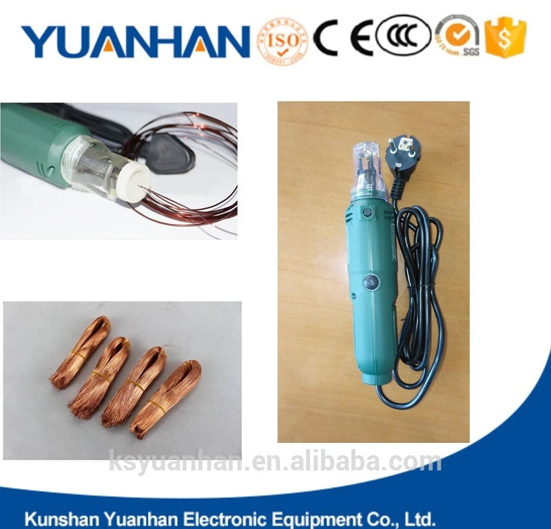 handheld enamel coated magnet wire stripper and scrap metal recycling