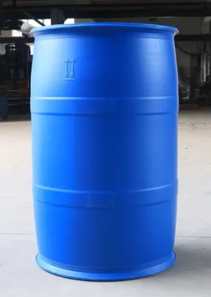 HDPE chemical  closed head double ring sealed oil barrel 55 gallon plastic drum blue 200L plastic drum