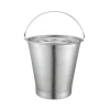 Heavybao Kitchen Ware Stainless Steel Pail Bucket With Lid