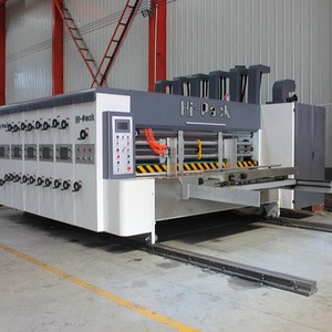 Hebei Cangzhou automatic packaging line Corrugated Box Flexo Printing Slotting machine  7layer cardboard production line