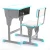 Import Height adjustable Single layer and column school desk and chair with plastic edge from China