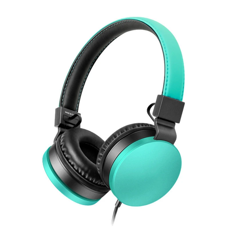 Hi Re Good Quality Lightweight Portable Folding Headset On-Ear with Microphone Wired Headphone For Kid