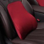 high back waist cushion/full surround headrest and waist pillows luxury pu leather support pad universal car seat cushion