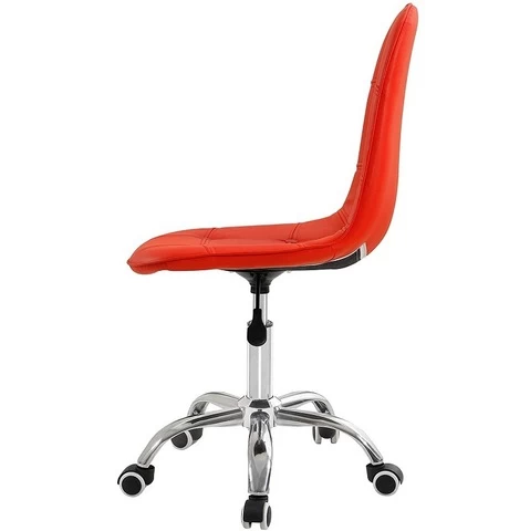 High-grade gas lift revolving chair modern lifting Computer Chair Swivel Red PU leather dining chairs
