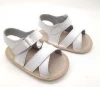 High Level Pearl Metallic Color PVC Sole Baby Girl Summer Season  Gladiator Rubber Outsole Sandals