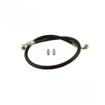 High pressure rubber hose assembly with fitting for oilfield
