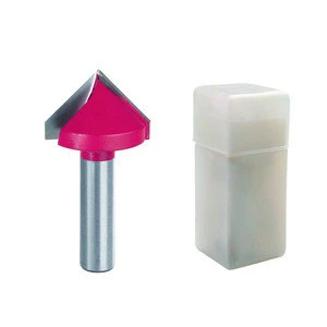 High Quality 1/2  Inch Shank Tungsten Carbide  Woodworking V-Grooving  Router Bits  for Wood