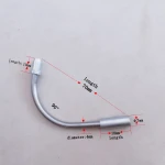 High quality 19035 Cycling Braking Cable Guide Noodles Bike V Brake Bend Pipe Bicycle Brake Tube