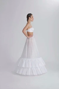 High Quality 2 Ruffles 3 Hoops Petticoat For Wedding Dresses / Wholesale / Hotsale