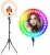 Import High Quality Adjustable RGB Led Selfie Ring Light with Tripod Stand and Phone Holder from China