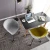 High quality Alloy base Swivel Design Office Furniture Fabric Seat Computer Chairs