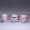 high quality beauty lipstick handle ceramic tea coffee mug  personalized mugs