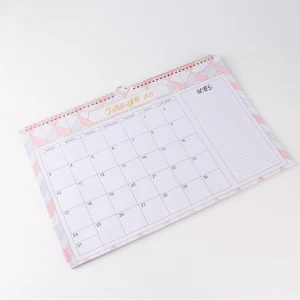 High Quality Customized Printing 2021 Spiral Calendar Monthly Weekly Paper Wall Calendars