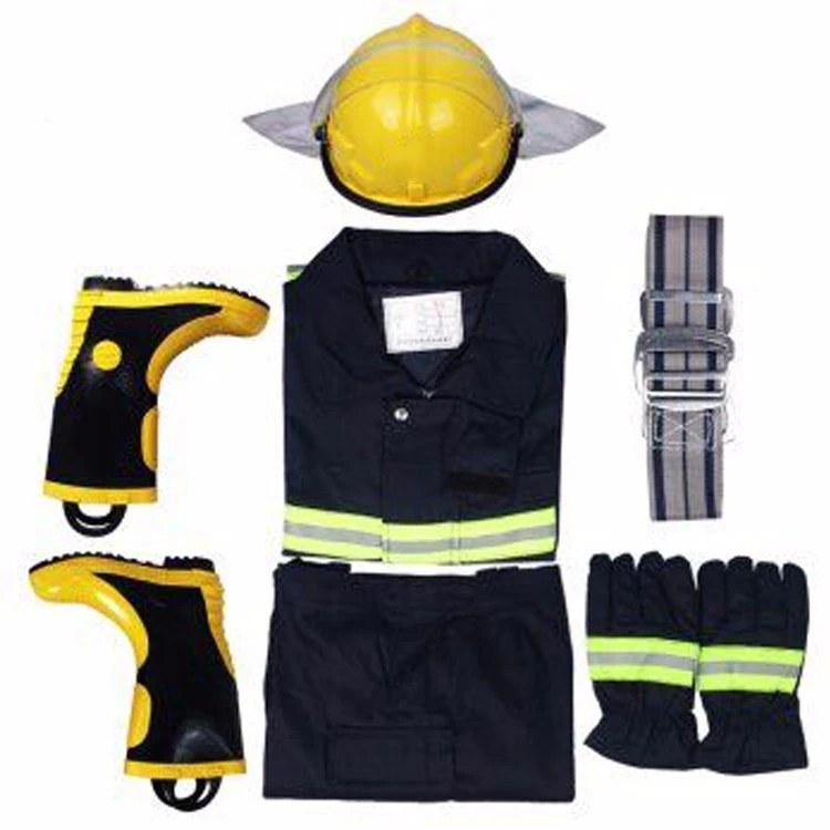 High Quality Fire Fighting Suit Waterproof Fireproof Firemen Suit