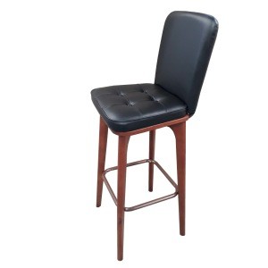 high quality furniture leather wooden bar stools with back
