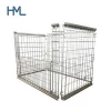 High quality industrial collapsible storage stacking galvanized euro metal steel wire mesh pallet cage for sale