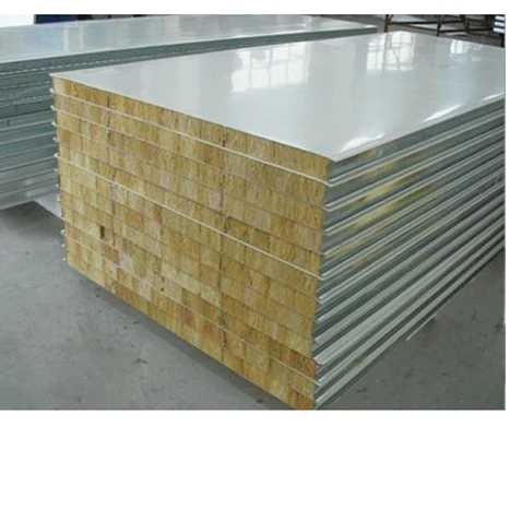 High Quality insulated exterior EPS/Rock Wool Sandwich Wall Panels Price
