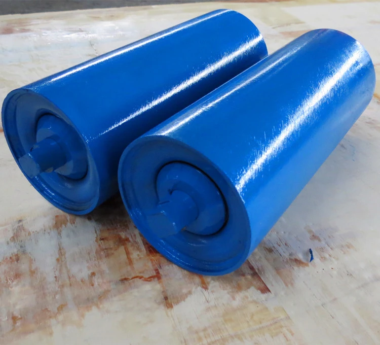 High Quality Low Play Radial Eccentricity Steel Carrier Roller for Belt Conveyor Made BY High Precision Steel Tube