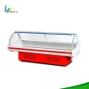 High Quality Low Temperature Curved Glass 2.0 Meter Fresh Meat Display Freezer