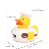 High-quality PVC bath toy, chef floating rubber duck toy with customized