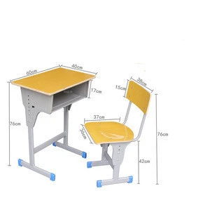 High Quality School Classroom Furniture Single Student Desk And Chair Training Table
