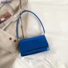 High Quality Simple Shoulder Bags Simple Solid Color Underarm Bag Vintage leather Crossbody Bag for Women