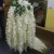 Import high quality white long silk artificial wisteria flower for wedding decoration from China