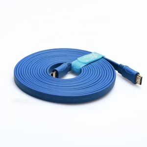 High Speed HDMI Slim Cable Colorful Flat 4K HDMI Audio Video Cable