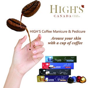 HIGH&#39;S  Value 4Pack Free Shipping  Disposable Coffee Foot &amp; Hand Skin Care Treatment  Scrub Cream Lotion set