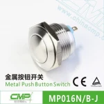 Hole Size 16mm Ball Head Toilet flush Push Button Switch