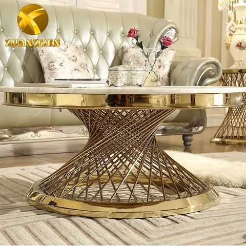 Home furniture round center table marble coffee tables modern luxury coffee table for living room