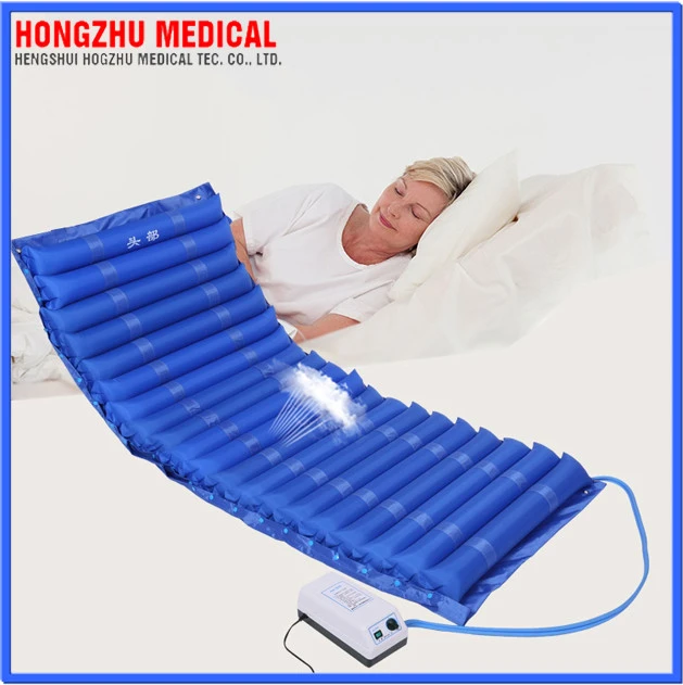 Hospital medical inflatable anti-decubitus air mattress bed