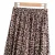 Import Hot design spring summer autunm leopard printed pleated long skirts womens from China