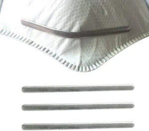 Hot Melt Adhesive Glue Flat Aluminum Wire 90mm Strip Nose Bridge for Face DIY Making Accessories Crafts