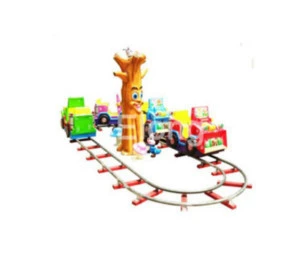Hot sale Amusement park electric ride on train with tracks kids electric mini train carriage