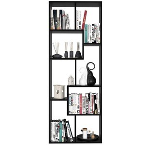Hot Sale Black Bookcase Bookshelf Wooden Popular Bookshelf
