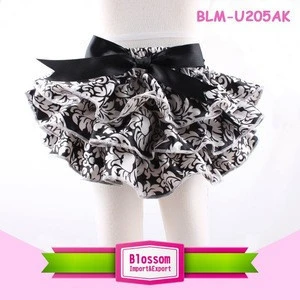 Hot sale black mixing color cotton soft polka dot kids name brand baby garments baby bloomers children underpants