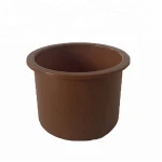 Hot sale China export European style suv seat drink PU leather customized color car valet ABS cup holder