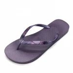 Hot Sale  Ladies PVC Sole Slippers Women Flip Flops
