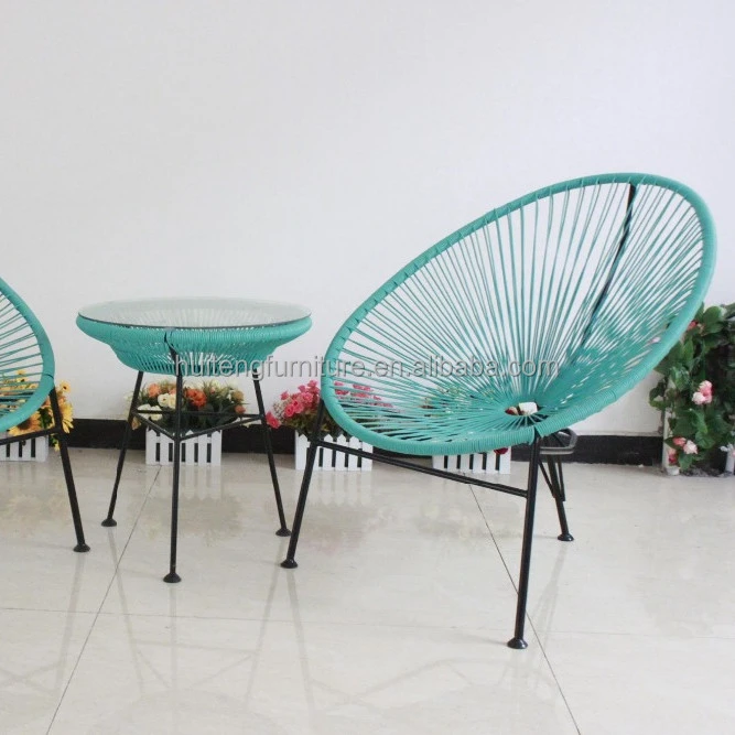 Hot sale modern outdoor furniture Rattan Acapulco garden chair set for outdoor furniture cheap price